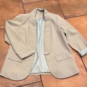 Source Unknown Cream Blazer